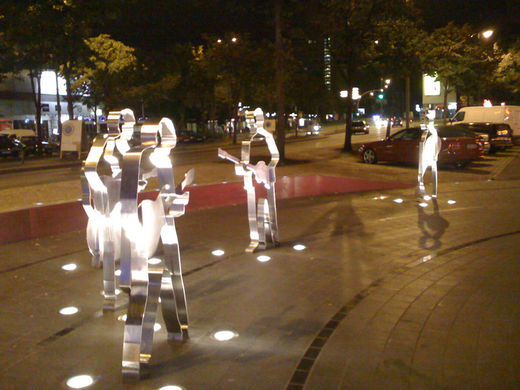 Beatles Statuen auf dem Beatles Platz
