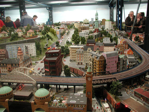 Hamburg im Modell im Miniatur Wunderland