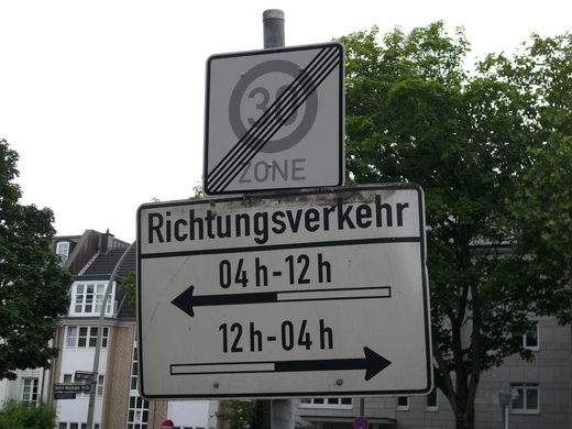 Richtungsverkehr Sierichstrasse