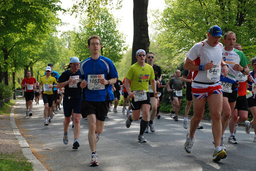 Lufer beim Marathon in Hamburg