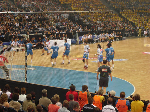 Spielszene HSV Handball gegen  Gummersbach