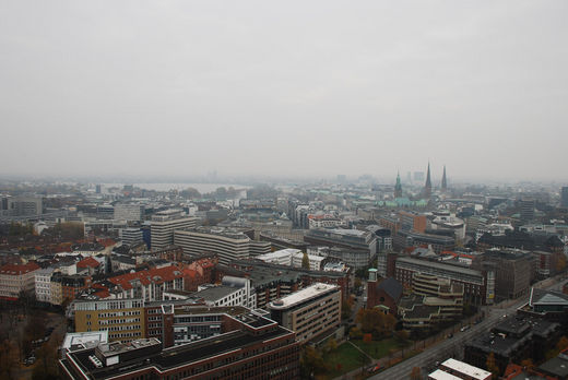 Luftbild Innenstadt Hamburg