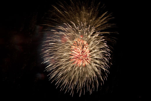 Feuerwerk zum Kirschbltenfest 2010
