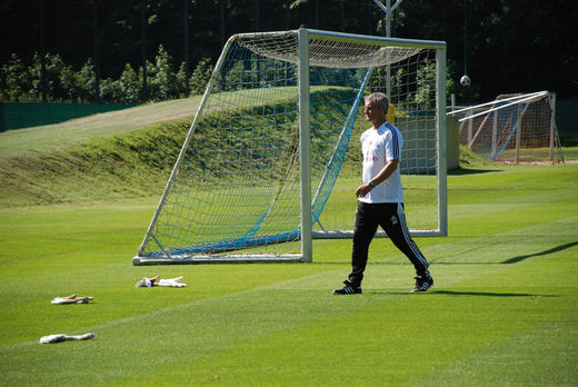 Armin Veh beim HSV Training