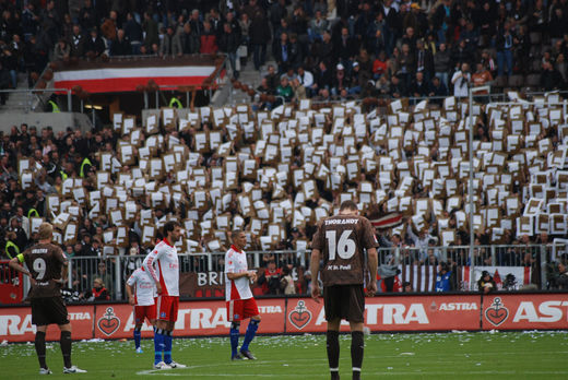 Choreo der FC St-Pauli.Fans