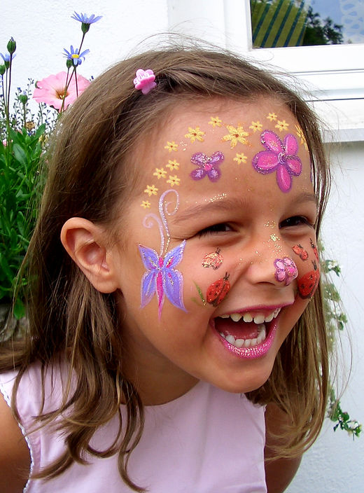 Kinderschminken - Blumengesicht