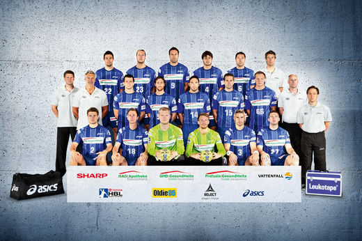HSV-Handball Mannschaftsfoto fr die Saison 2011 / 2012