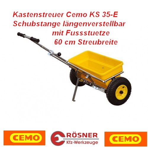 Kastenstreuer CEMO KS 35-E mit 60 cm Streubreite