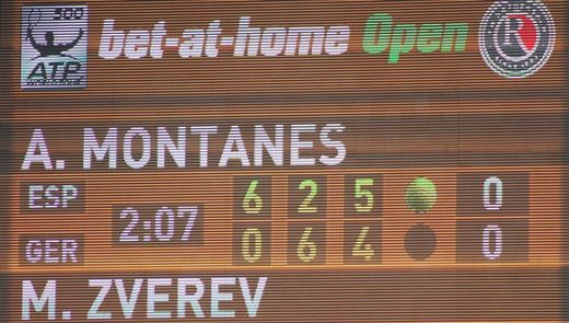 bet-at-home Open Spielstand Montanes gegen Zverev 