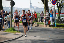 Beim Marathon Hamburg 2008