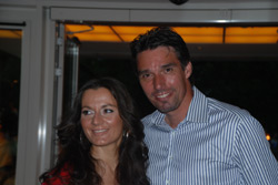 Tunierleiter Michael Stich mit Ehefrau Alexandra bei der Players Night