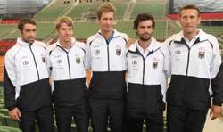 Davis Cup-Team: Becker, Stebe, Mayer, Petzschner, Khnen