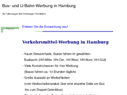 Buswerbung in Hamburg