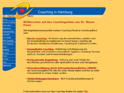 Dr. Maren Franz, Coach & Heilpraktikerin Psychotheapie