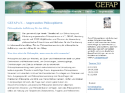 GEFAP e.V.  Gesellschaft zur Erforschung und Förderung angewandten Philosophierens