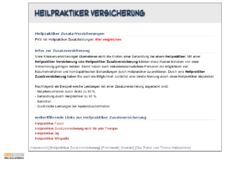 Infos zur Heilpraktiker Zusatzversicherung