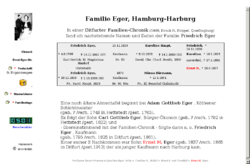 Familiengeschichte Familie Eger