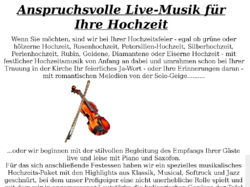 Livemusik zur Hochzeit aus Hamburg