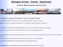 Mitsegeln auf Yachten mit Skipper auf der Ostsee