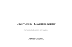 Oliver Griem Klavierbaumeister