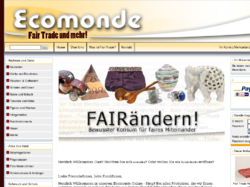 Ecomonde - Der Fair Trade Shop im Internet