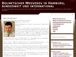 Dolmetscher Medvedev in Hamburg, bundesweit und international