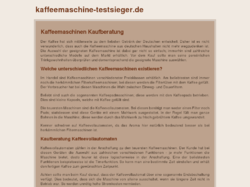 Kaffeemaschine Test