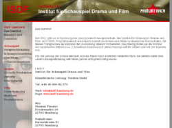 I S D F - Institut für Schauspiel Drama und Film