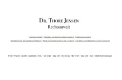 Rechtsanwalt Dr. Thore Jensen