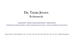 Rechtsanwalt Dr. Thore Jensen