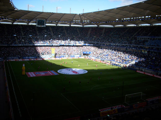 Aufwärmprogramm HSV - Bayer Leverkusen im Septembr 2008