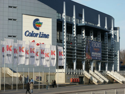 Ostseite der Color Line Arena