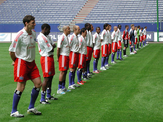 HSV Spieler beim Fototermin vor der Saison 2007