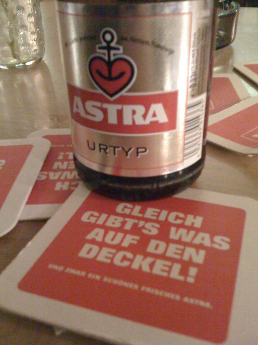 Astra - Gleich gibts was auf den Deckel Bierdeckel