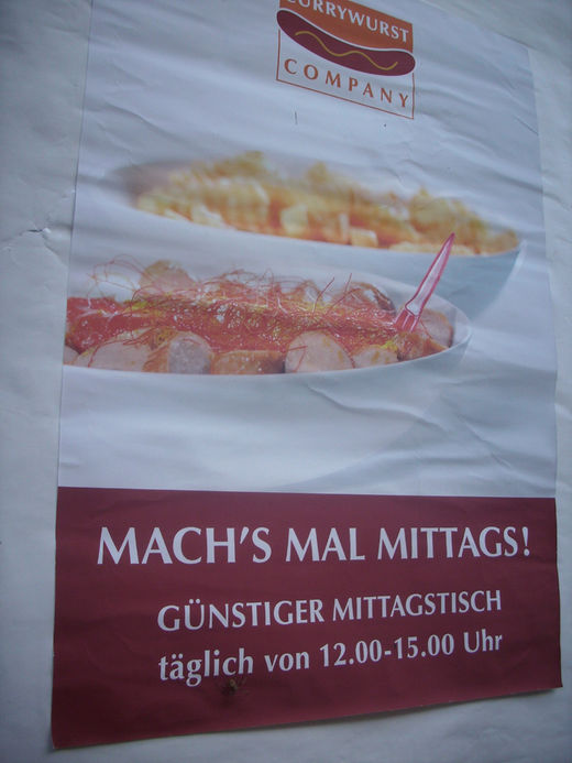 Currywurst Mittagstisch