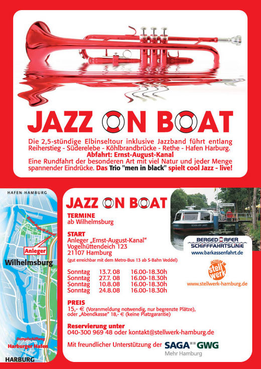 Jazz on boat 2008 - Live-Jazz durch Hamburgs Hafen