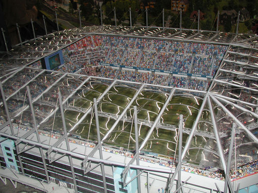 HSH Nordbank Arena im Miniatur Wunderland