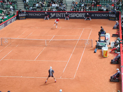 Finale beim Tennisturnier am Rothenbaum 2004 Roger Federer - Guillermo Coria