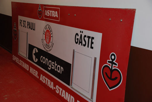 Anzeigetafel FC St. Pauli