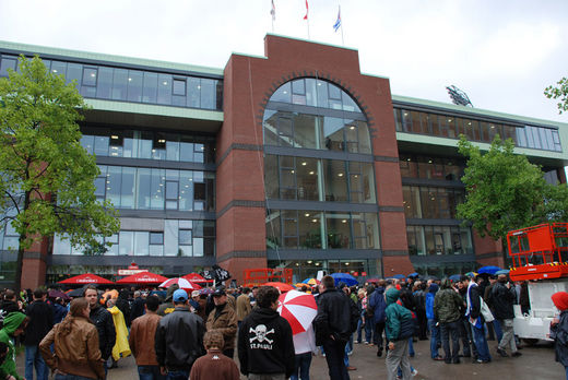 Fassade der Sdtribne am Millerntor