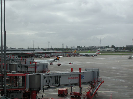 Vorfeld Flughafen Hamburg