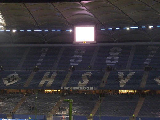 Nordtribüne im HSV Stadion