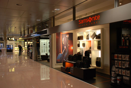 Samsonite Geschäft am Flughafen