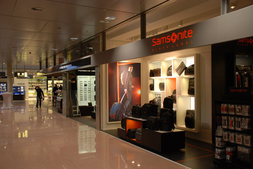 Samsonite Geschft am Flughafen