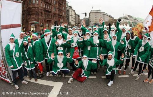 Schnellste Weihnachtsmnner in Hamburg