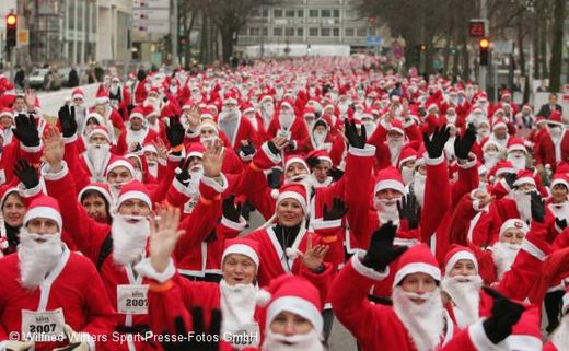 Volkslauf Lauf Santa Lauf