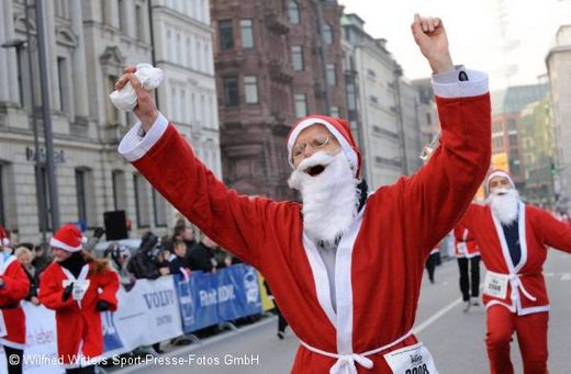 Glücklicher Weihnachtsmann