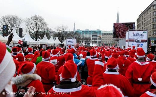 Weihnachtsmannlauf 2008 Hamburg