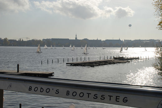 Aussenalster bei Bodos Bootssteg