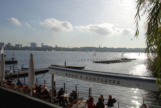 Bodos Bootssteg an der Alster